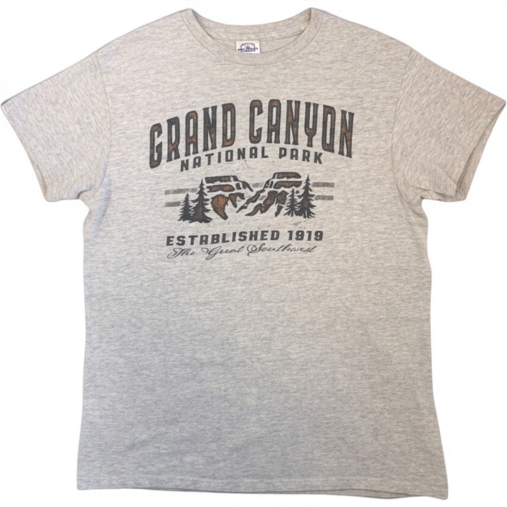 Grand‎ Canyon National Park Graphic T-Shirt Gray Mens Medium | Delta Pro Weight